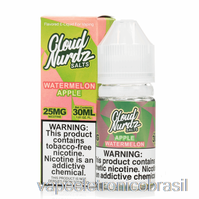 Vape Vaporesso Melancia Maçã - Nuvem De Sais Nurdz - 30ml 50mg